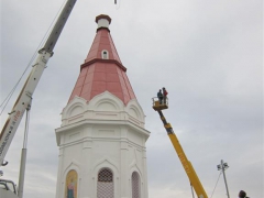 На часовню Параскевы Пятницы в Красноярске установлен отреставрированный купол