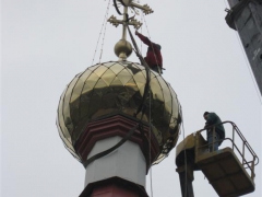 На часовню Параскевы Пятницы в Красноярске установлен отреставрированный купол
