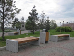 Замена уличной мебели на площади Мира перед Большим концертным залом, Красноярск