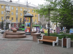 Замена уличной мебели в сквере имени Ф.Э. Дзержинского, Красноярск