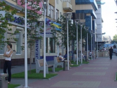 В Воронеже с использованием нашей продукции была благоустроена территория у торгово-делового комплекса «Галерея Чижова»