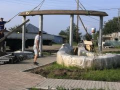 Установлена стела «Я люблю Володино» в селе Володино Кривошеевского района Томской области.