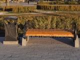 Центральная площадь у монумента «Байтерек» в Астане, республика Казахстан