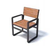 Кресло уличное стул с подлокотниками стимэкс